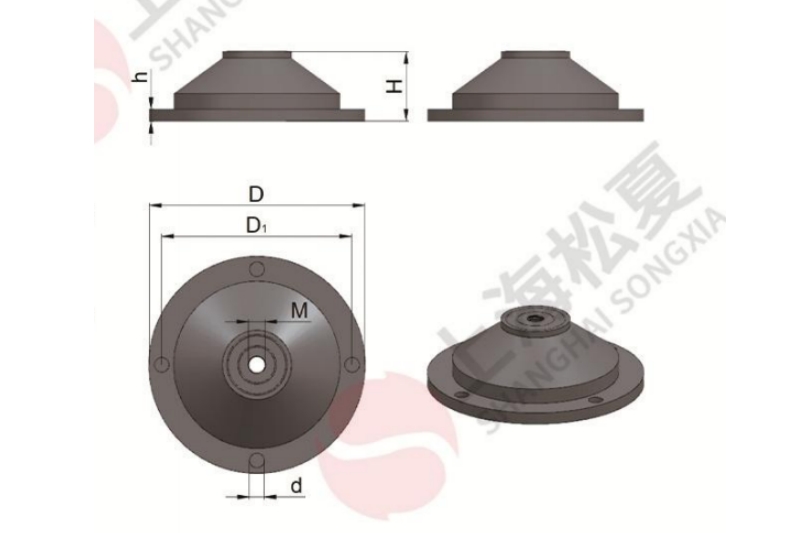 JSD-30型低频复合橡胶减振器