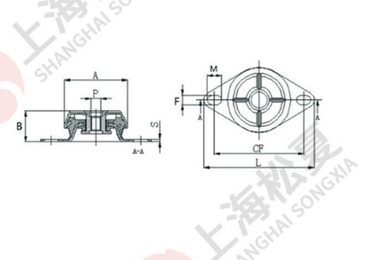 JNH633010M型橡胶减震器